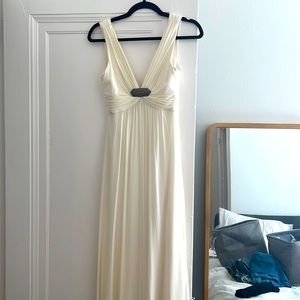 Full Length BCBG MaxAzria White Dress (New!) XS
